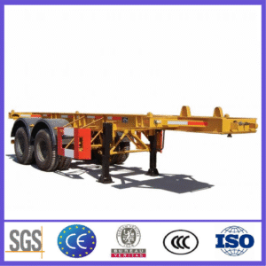 2-axis 20 foot skeleton semi-trailer