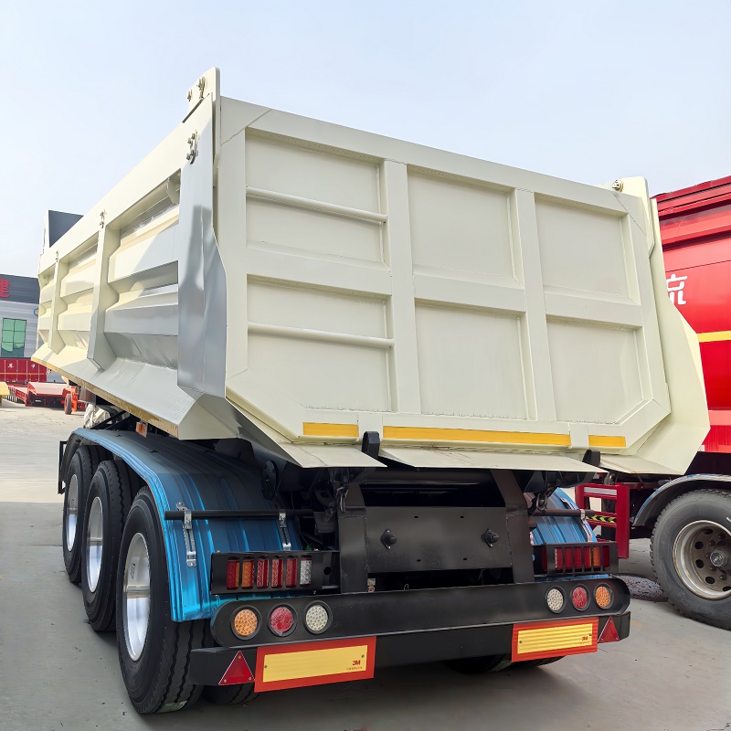 Semi Trailer Rear Load 3-axle rear unloading semi-trailer - Shandong Huayuntong International ...