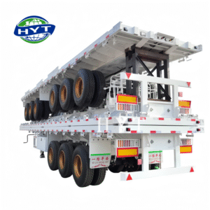 3-axis 45 foot container flatbed cargo semi-trailer