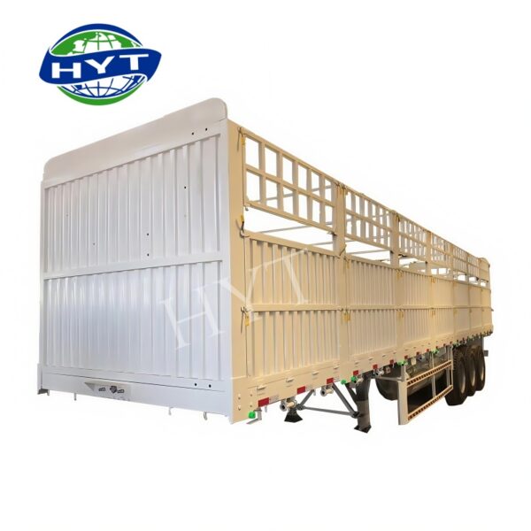 3-axle grille semi-trailer