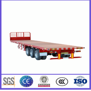 3-axis flatbed semi-trailer
