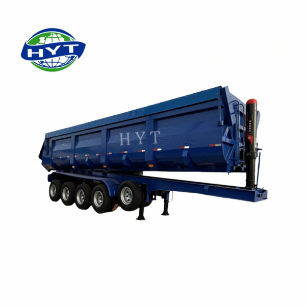 4-axis U-shaped rear semi-trailer