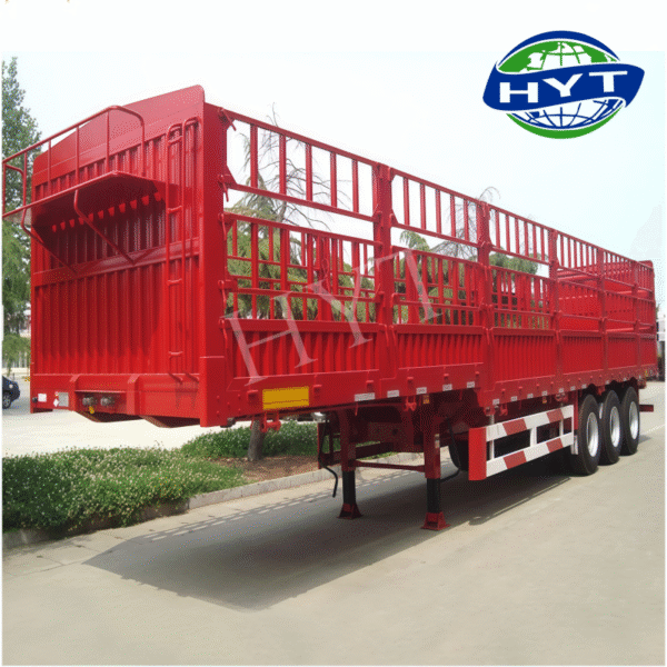 4-axle grille semi-trailer