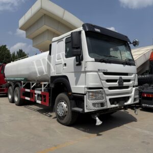 White 20 square oil tanker truck