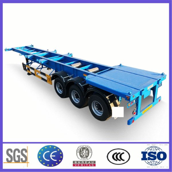 Skeleton semi-trailer